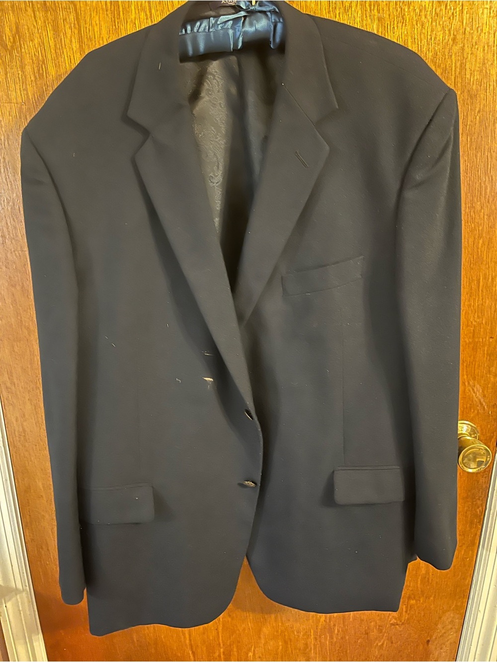Adolfo Black Men's Two-Button Sport Coat Blazer